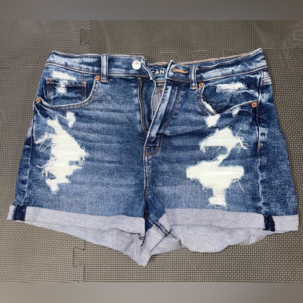 America Eagle stretch mom shorts